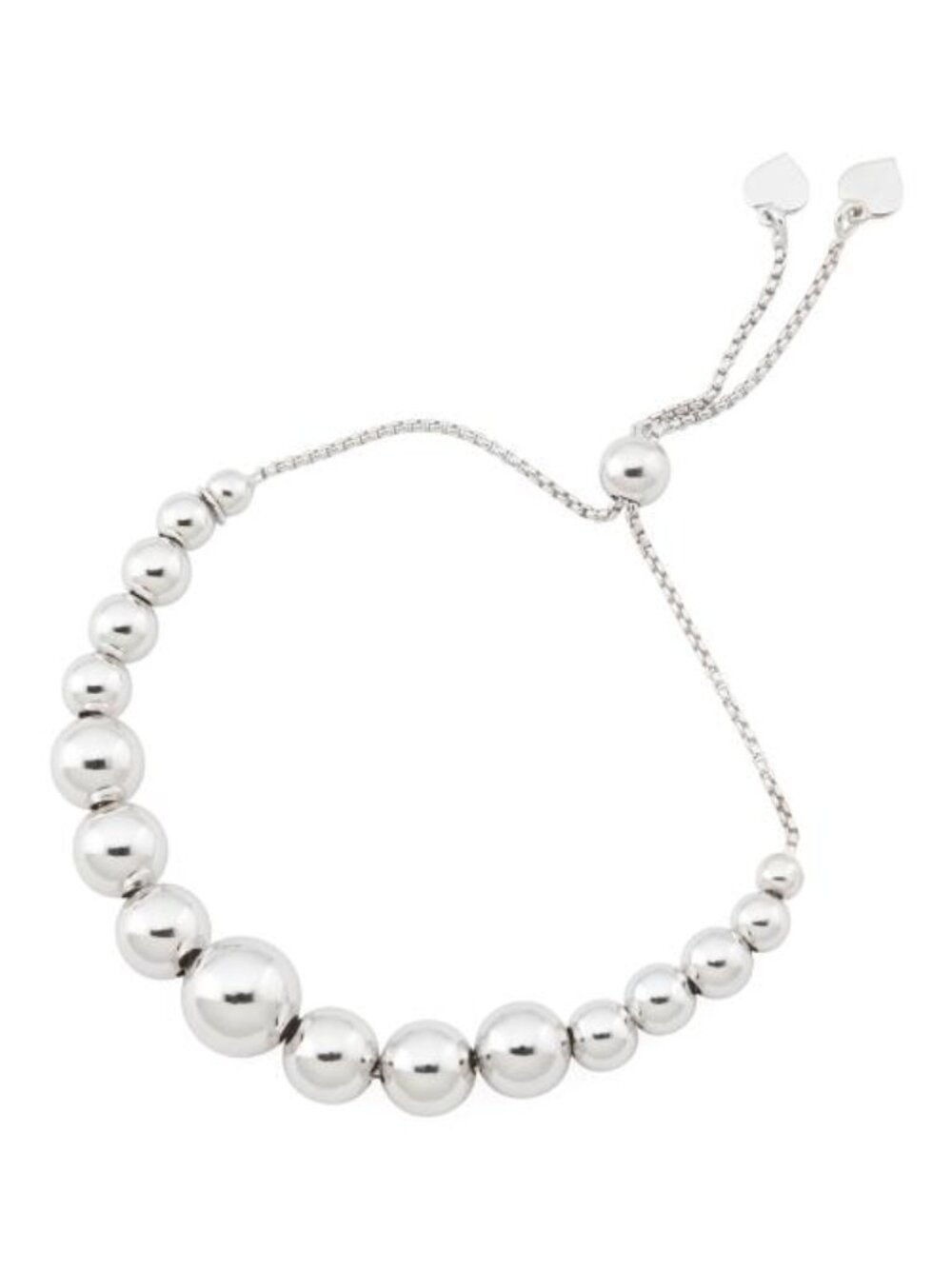 🔥MILOR SILVER Made In Italy Sterling Silver Adjustable Graduated Bead Bracelet